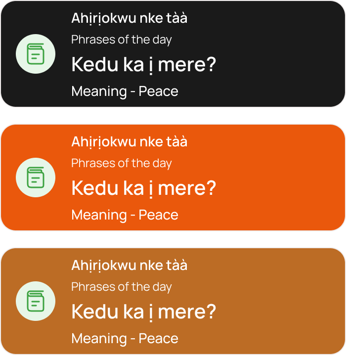 Words and meanings
